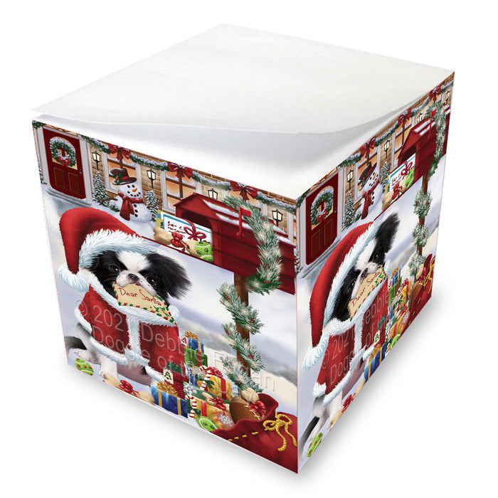 Christmas Dear Santa Mailbox Japanese Chin Dog Note Cube NOC-DOTD-A57286