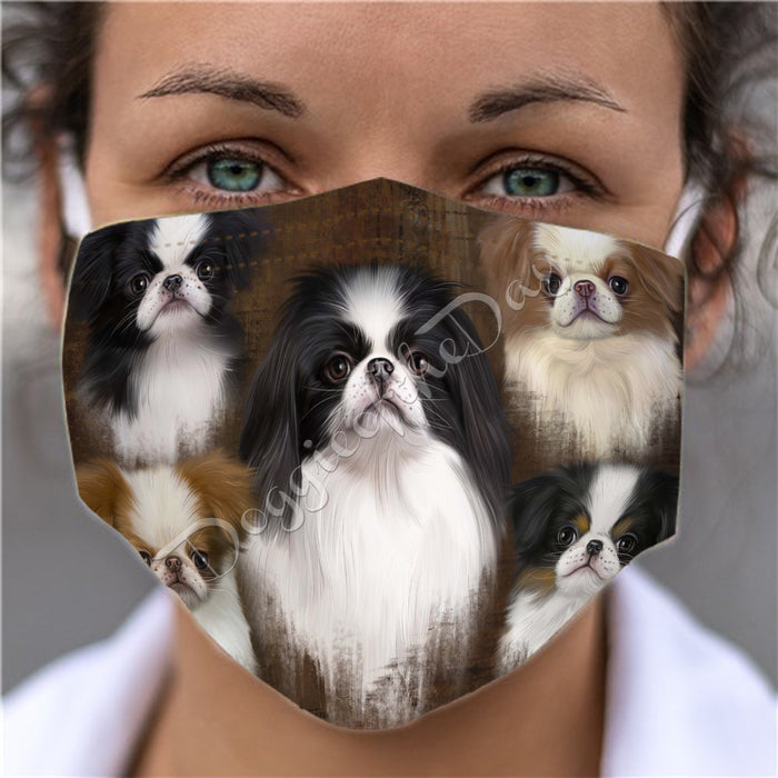 Rustic Japanese Chin Dogs Face Mask FM50065