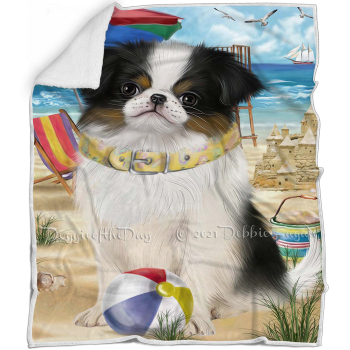 Pet Friendly Beach Japanese Chin Dog Blanket BLNKT142511