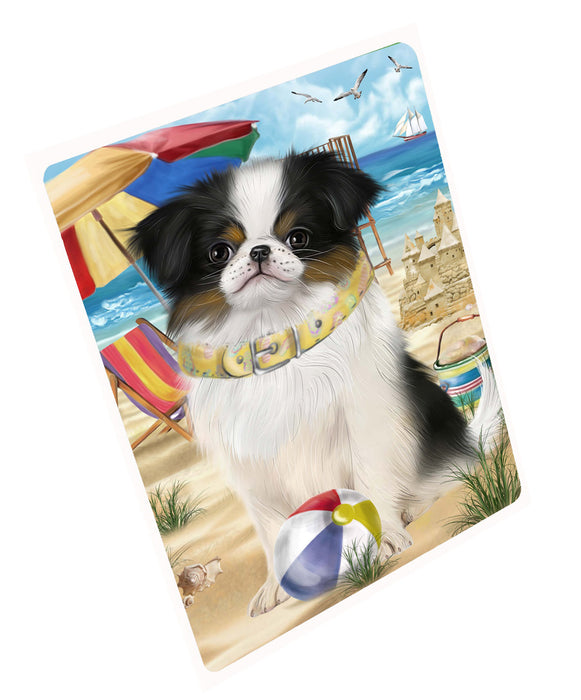 Pet Friendly Beach Japanese Chin Dog Cutting Board - For Kitchen - Scratch & Stain Resistant - Designed To Stay In Place - Easy To Clean By Hand - Perfect for Chopping Meats, Vegetables, CA82520
