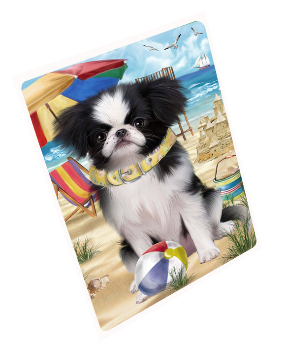 Pet Friendly Beach Japanese Chin Dog Cutting Board - For Kitchen - Scratch & Stain Resistant - Designed To Stay In Place - Easy To Clean By Hand - Perfect for Chopping Meats, Vegetables, CA82522