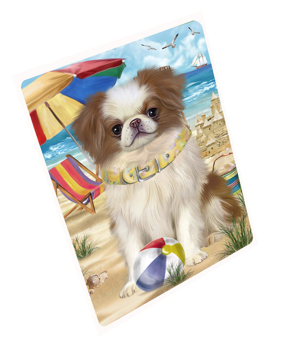 Pet Friendly Beach Japanese Chin Dog Cutting Board - For Kitchen - Scratch & Stain Resistant - Designed To Stay In Place - Easy To Clean By Hand - Perfect for Chopping Meats, Vegetables, CA82524