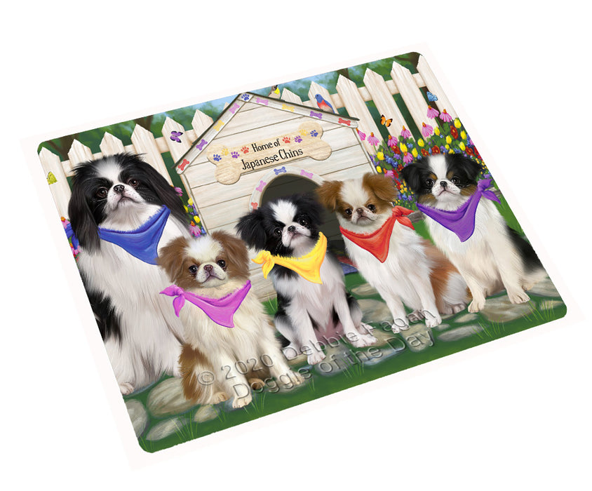 Spring Dog House Japanese Chin Dogs Cutting Board - For Kitchen - Scratch & Stain Resistant - Designed To Stay In Place - Easy To Clean By Hand - Perfect for Chopping Meats, Vegetables