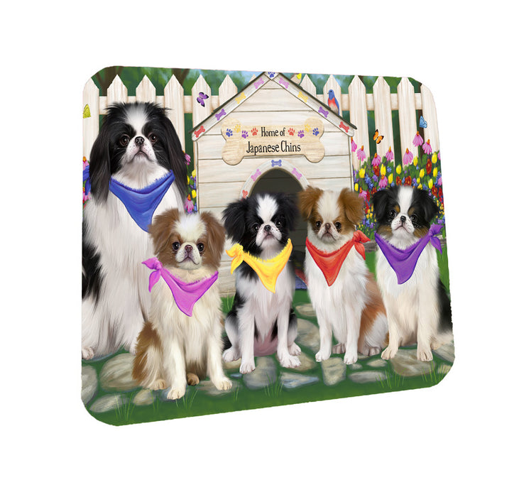 Spring Dog House Japanese Chin Dogs Coasters Set of 4 CSTA58524