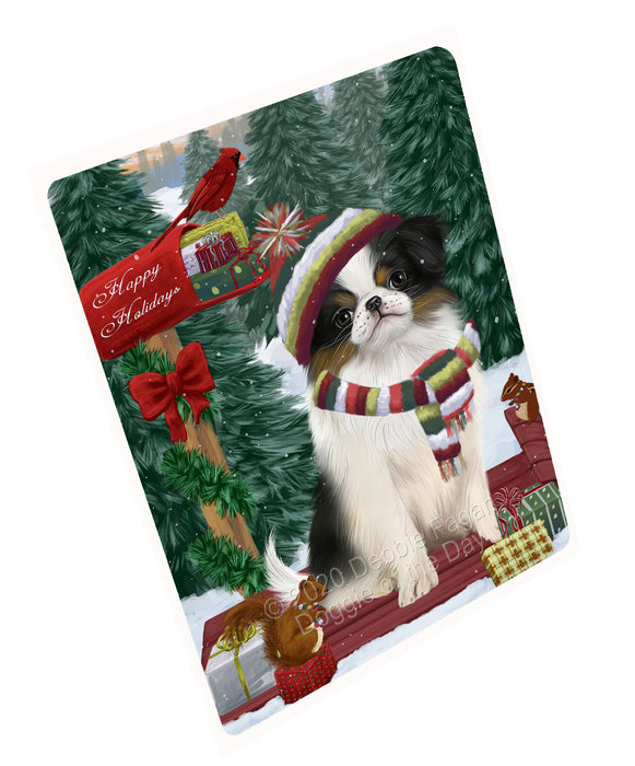 Christmas Woodland Sled Japanese Chin Dog Cutting Board - For Kitchen - Scratch & Stain Resistant - Designed To Stay In Place - Easy To Clean By Hand - Perfect for Chopping Meats, Vegetables, CA83820