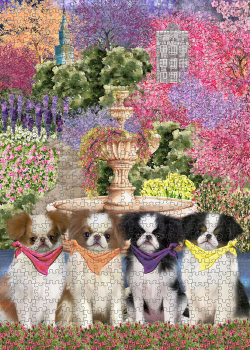 Japanese Chin Jigsaw Puzzle, Interlocking Puzzles Games for Adult, Explore a Variety of Designs, Personalized, Custom, Gift for Pet and Dog Lovers
