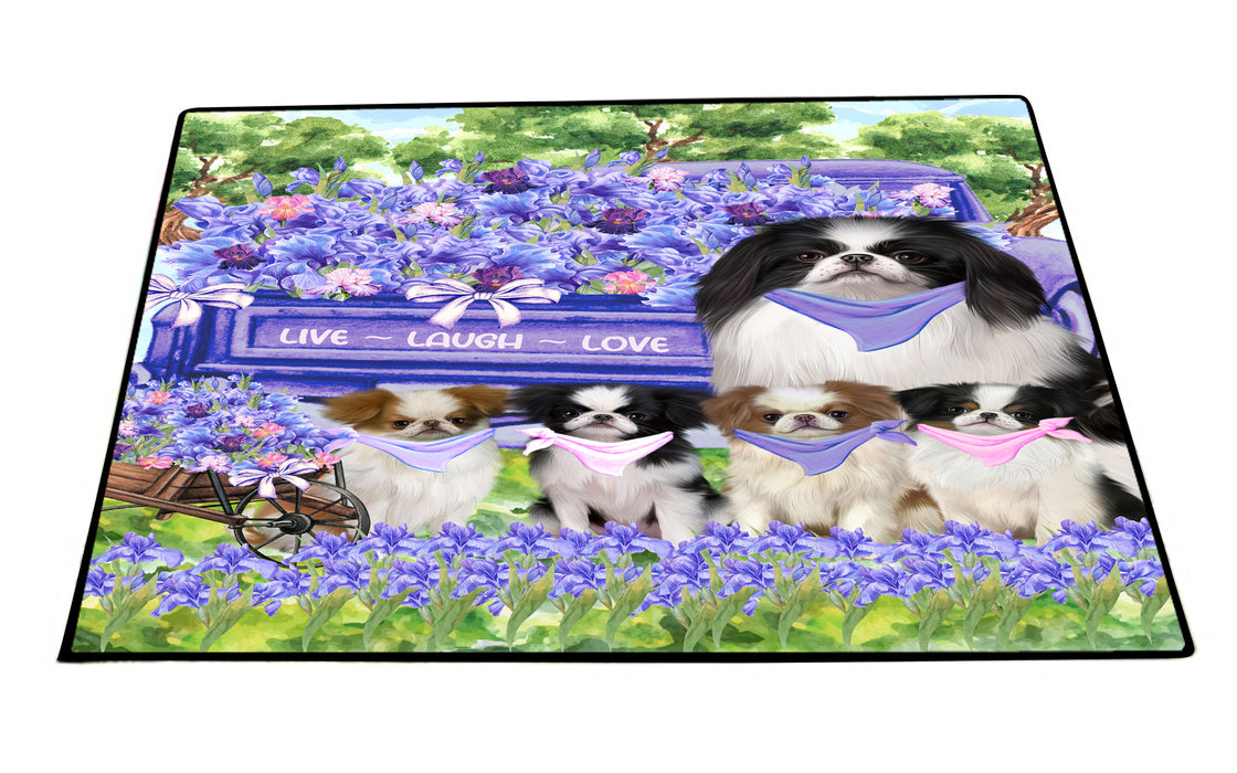 Japanese Chin Floor Mats and Doormat: Explore a Variety of Designs, Custom, Anti-Slip Welcome Mat for Outdoor and Indoor, Personalized Gift for Dog Lovers