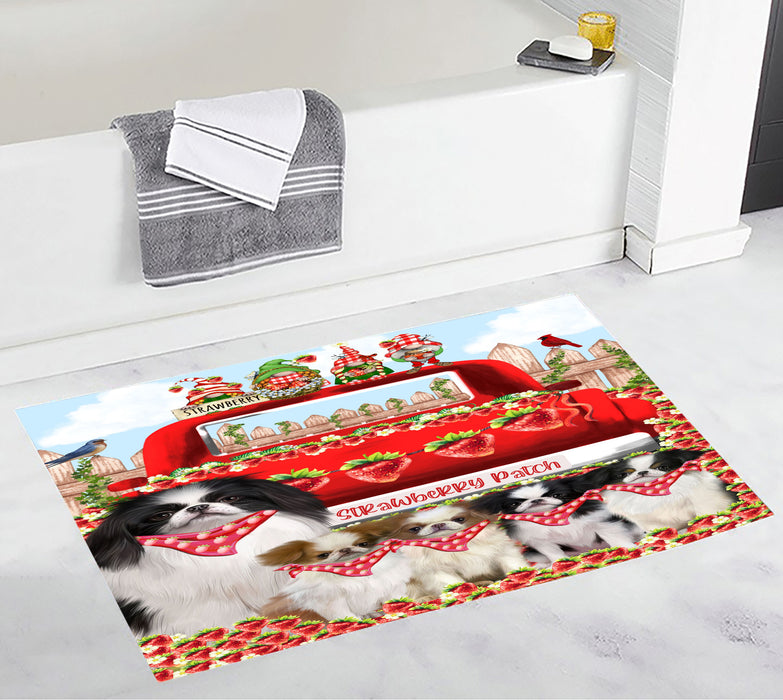 Japanese Chin Bath Mat: Explore a Variety of Designs, Custom, Personalized, Non-Slip Bathroom Floor Rug Mats, Gift for Dog and Pet Lovers