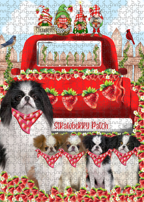 Japanese Chin Jigsaw Puzzle: Interlocking Puzzles Games for Adult, Explore a Variety of Custom Designs, Personalized, Pet and Dog Lovers Gift