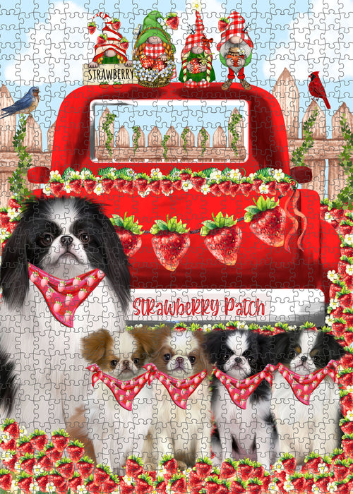 Japanese Chin Jigsaw Puzzle: Explore a Variety of Personalized Designs, Interlocking Puzzles Games for Adult, Custom, Dog Lover's Gifts