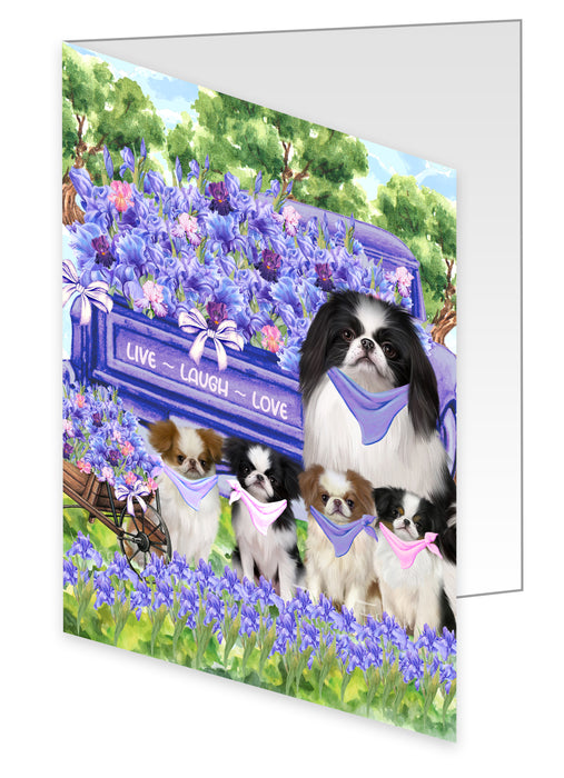 Japanese Chin Greeting Cards & Note Cards, Explore a Variety of Custom Designs, Personalized, Invitation Card with Envelopes, Gift for Dog and Pet Lovers