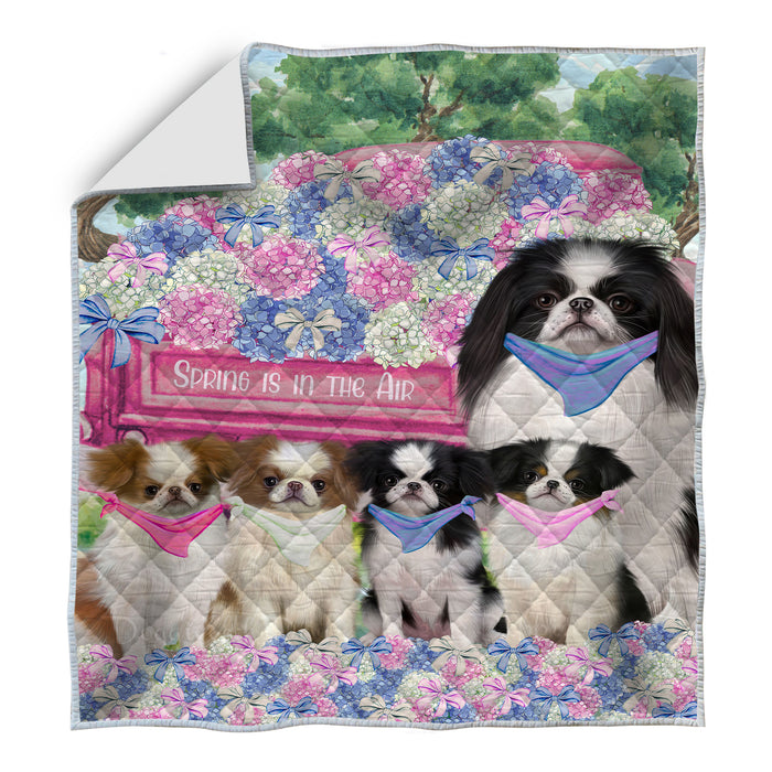 Japanese Chin Quilt: Explore a Variety of Personalized Designs, Custom, Bedding Coverlet Quilted, Pet and Dog Lovers Gift