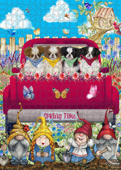 Japanese Chin Jigsaw Puzzle: Explore a Variety of Designs, Interlocking Halloween Puzzles for Adult, Custom, Personalized, Pet Gift for Dog Lovers