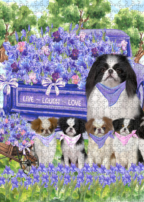 Japanese Chin Jigsaw Puzzle for Adult, Explore a Variety of Designs, Interlocking Puzzles Games, Custom and Personalized, Gift for Dog and Pet Lovers