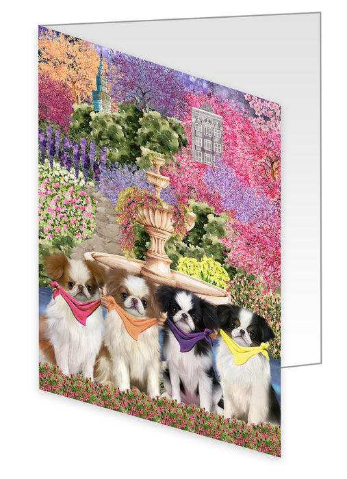Japanese Chin Greeting Cards & Note Cards: Explore a Variety of Designs, Custom, Personalized, Halloween Invitation Card with Envelopes, Gifts for Dog Lovers
