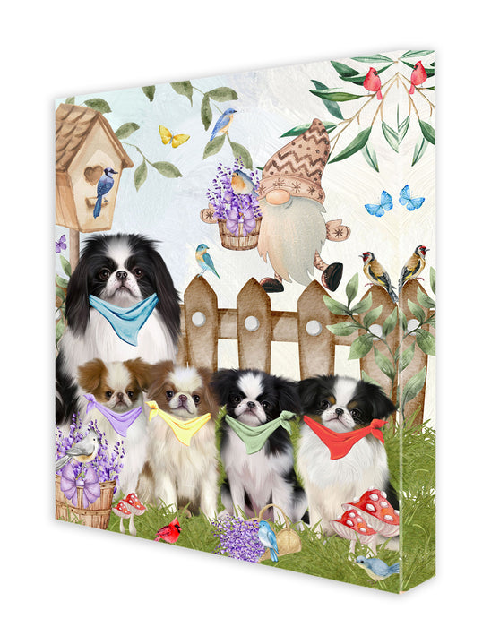 Japanese Chin Canvas: Explore a Variety of Personalized Designs, Custom, Digital Art Wall Painting, Ready to Hang Room Decor, Gift for Dog and Pet Lovers
