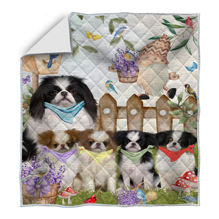 Japanese Chin Quilt: Explore a Variety of Personalized Designs, Custom, Bedding Coverlet Quilted, Pet and Dog Lovers Gift