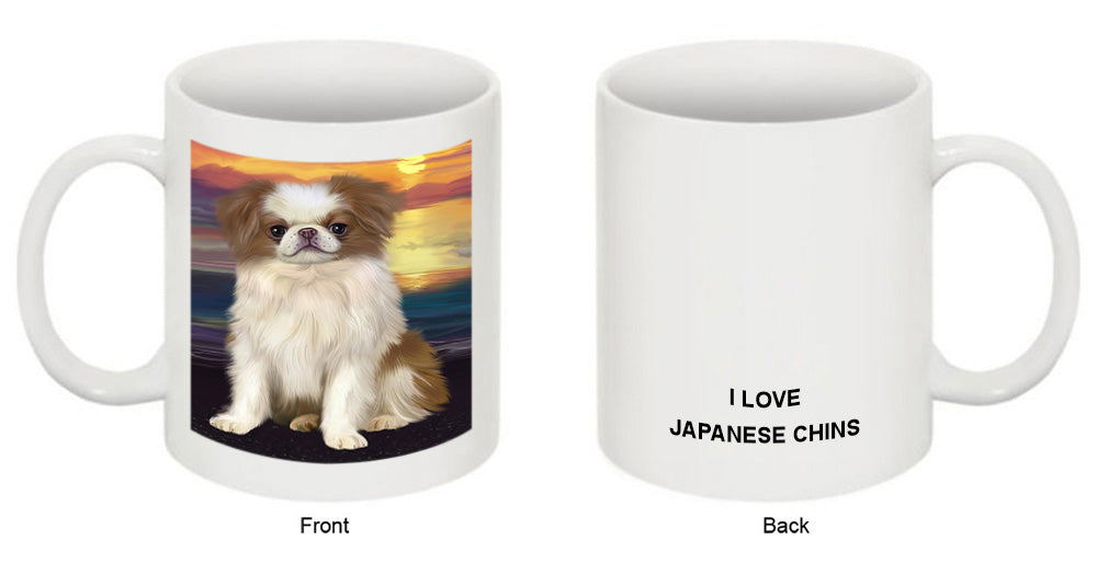 Sunset Japanese Chin Dog Coffee Mug MUG52557