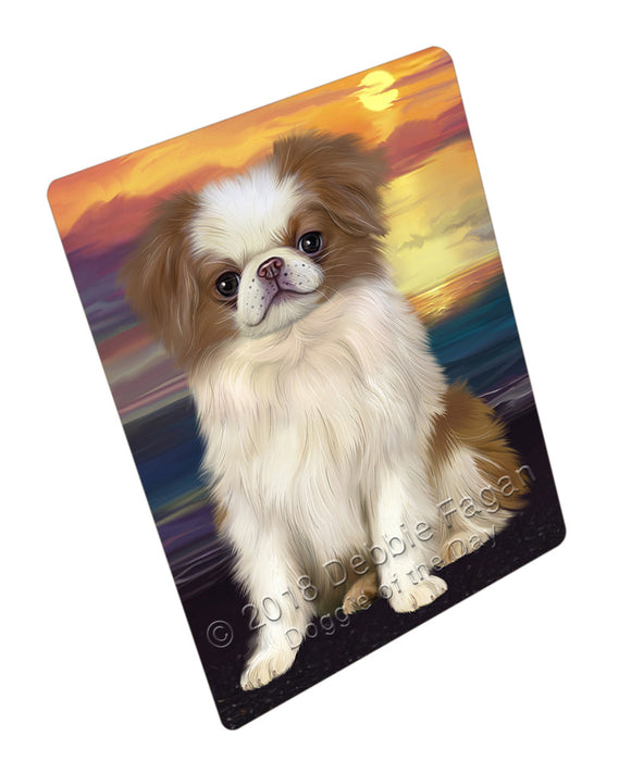 Sunset Japanese Chin Dog Blanket BLNKT134724