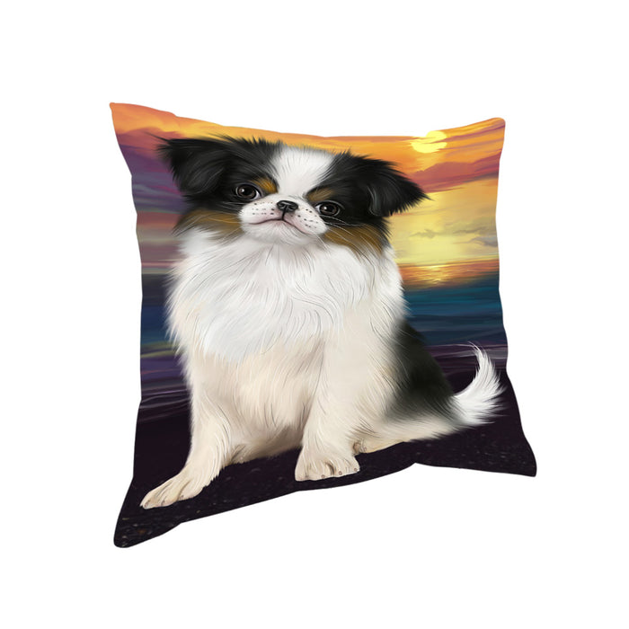 Sunset Japanese Chin Dog Pillow PIL86488