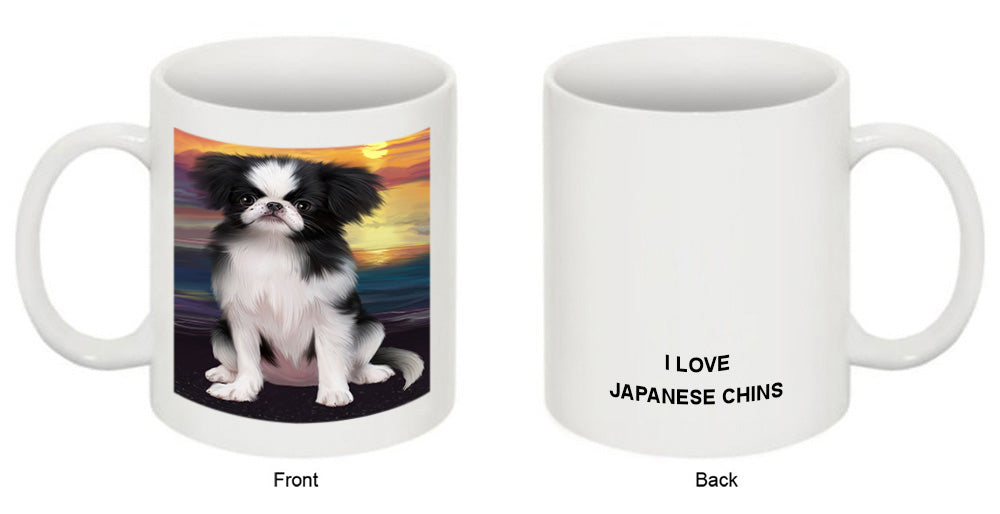 Sunset Japanese Chin Dog Coffee Mug MUG52559