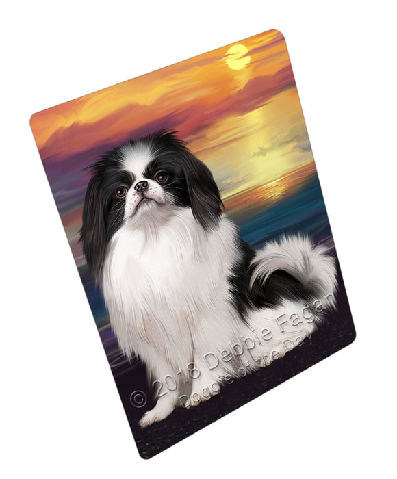 Sunset Japanese Chin Dog Blanket BLNKT134760