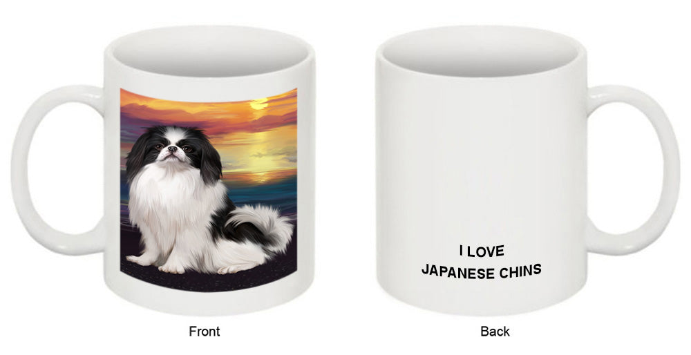 Sunset Japanese Chin Dog Coffee Mug MUG52561