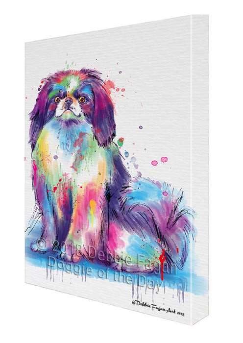 Watercolor Japanese Chin Dog Canvas Print Wall Art Décor CVS137240