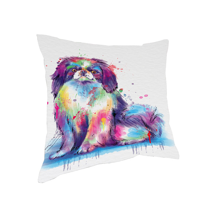 Watercolor Japanese Chin Dog Pillow PIL83776