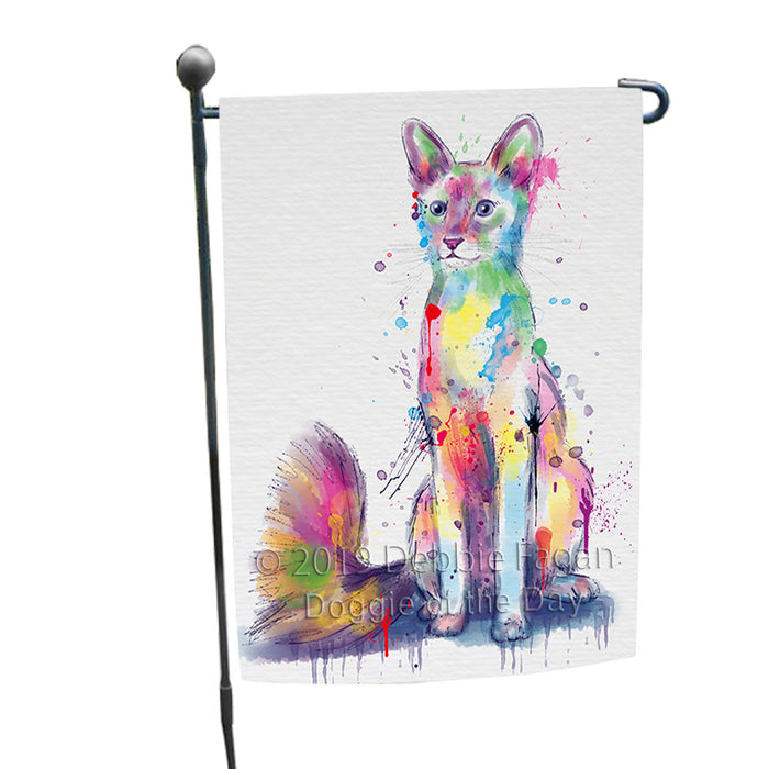 Watercolor Javanese Cat Garden Flag GFLG66119