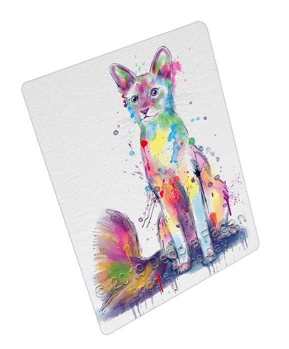 Watercolor Javanese Cat Refrigerator / Dishwasher Magnet RMAG108546