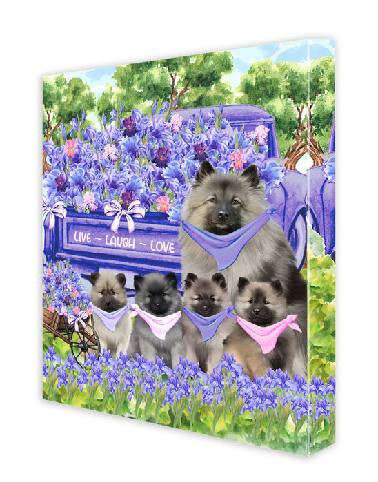 Keeshond Wall Art Canvas, Explore a Variety of Designs, Custom Digital Painting, Personalized, Ready to Hang Room Decor, Dog Gift for Pet Lovers