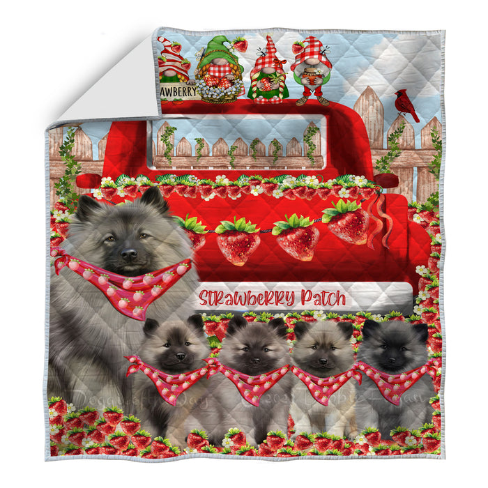 Keeshond Quilt: Explore a Variety of Designs, Halloween Bedding Coverlet Quilted, Personalized, Custom, Dog Gift for Pet Lovers