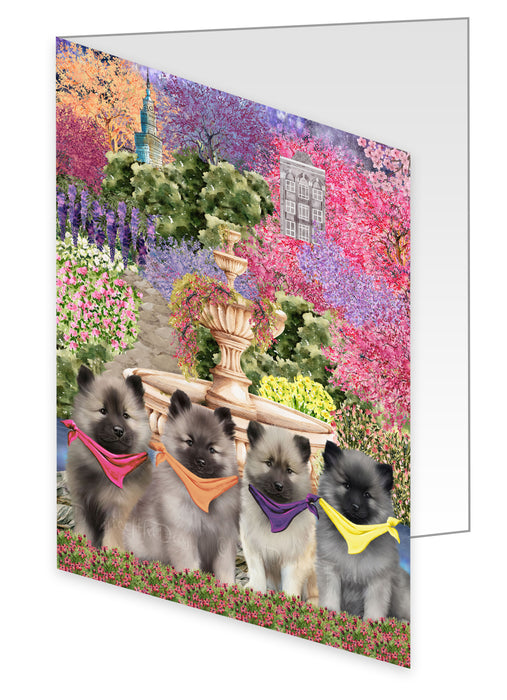 Keeshond Greeting Cards & Note Cards with Envelopes: Explore a Variety of Designs, Custom, Invitation Card Multi Pack, Personalized, Gift for Pet and Dog Lovers