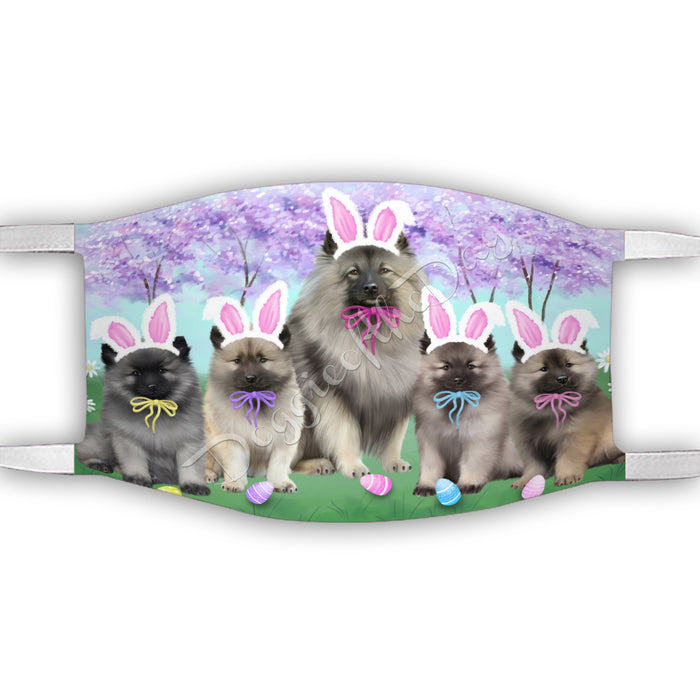 Easter Holiday Keeshond Dogs Face Mask FM49612