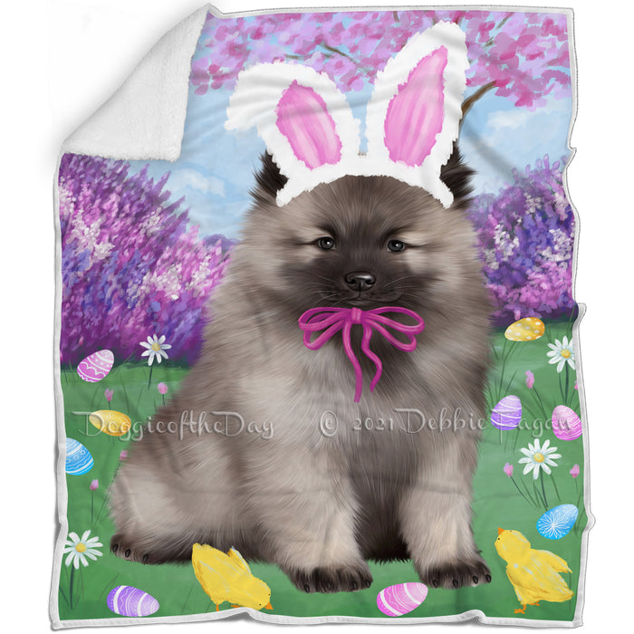 Easter Holiday Keeshond Dog Blanket BLNKT131916