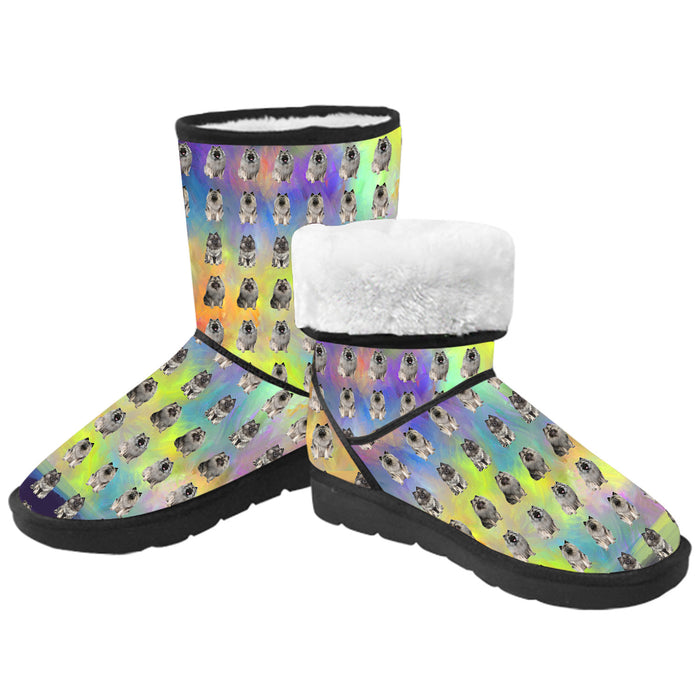 Paradise Wave Keeshond Dogs  Kid's Snow Boots