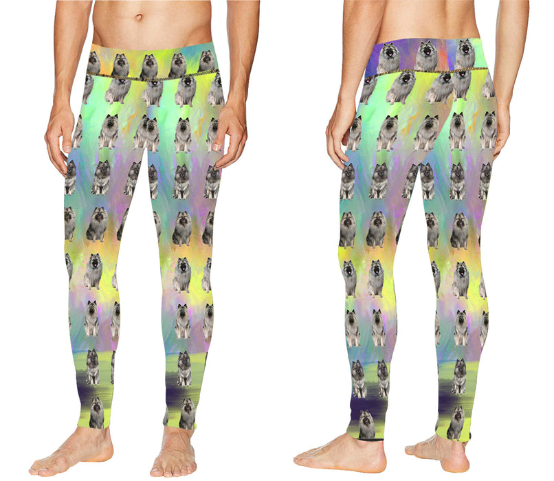 Paradise Wave Keeshond Dogs All Over Print Meggings