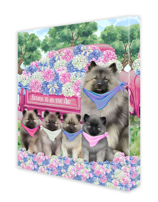 Keeshond Wall Art Canvas, Explore a Variety of Designs, Custom Digital Painting, Personalized, Ready to Hang Room Decor, Dog Gift for Pet Lovers