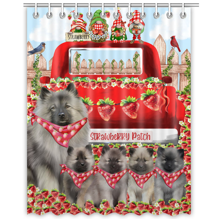 Keeshond Shower Curtain: Explore a Variety of Designs, Bathtub Curtains for Bathroom Decor with Hooks, Custom, Personalized, Dog Gift for Pet Lovers