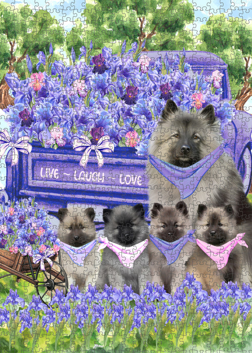 Keeshond Jigsaw Puzzle, Interlocking Puzzles Games for Adult, Explore a Variety of Designs, Personalized, Custom, Gift for Pet and Dog Lovers