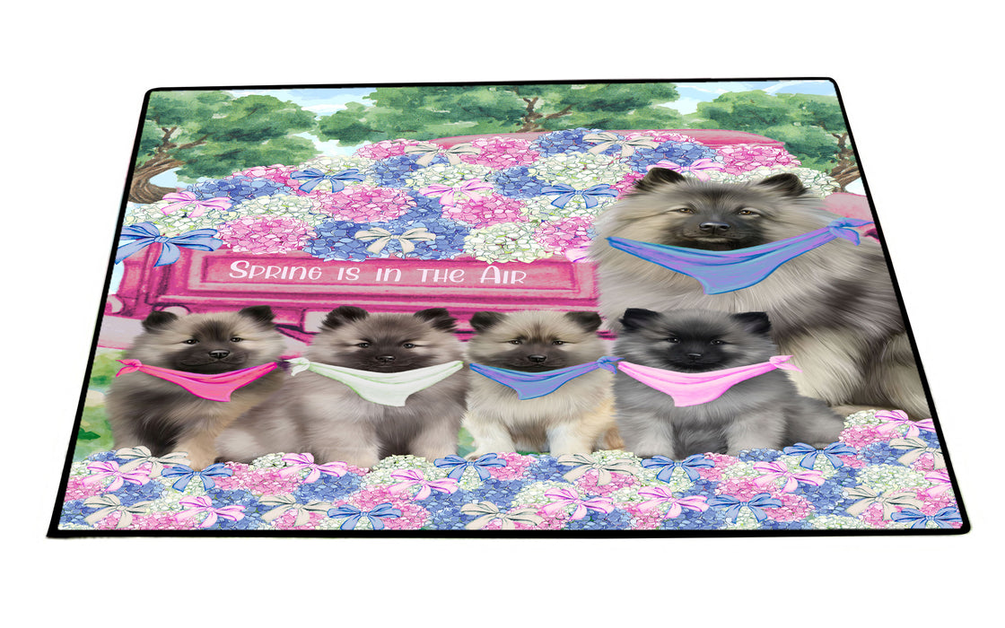 Keeshond Floor Mat and Door Mats, Explore a Variety of Designs, Personalized, Anti-Slip Welcome Mat for Outdoor and Indoor, Custom Gift for Dog Lovers