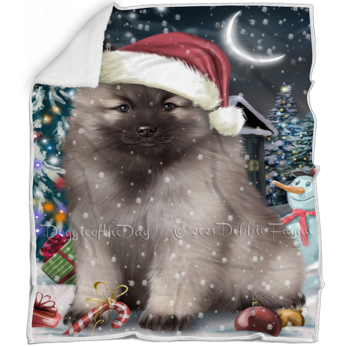 Have a Holly Jolly Keeshond Dog Christmas Blanket BLNKT81759