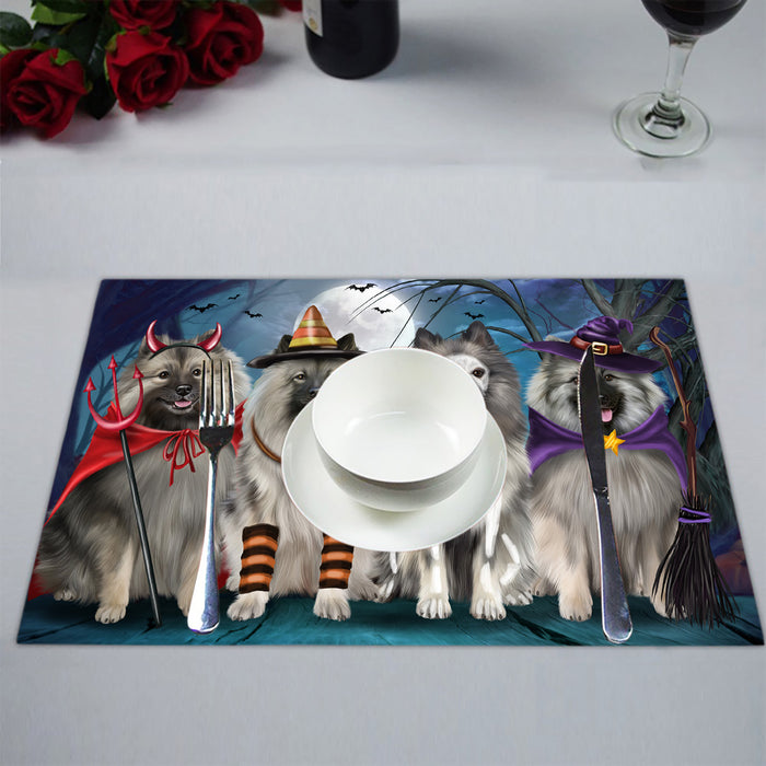 Halloween Trick or Teat Irish Red Setter Dogs Placemat