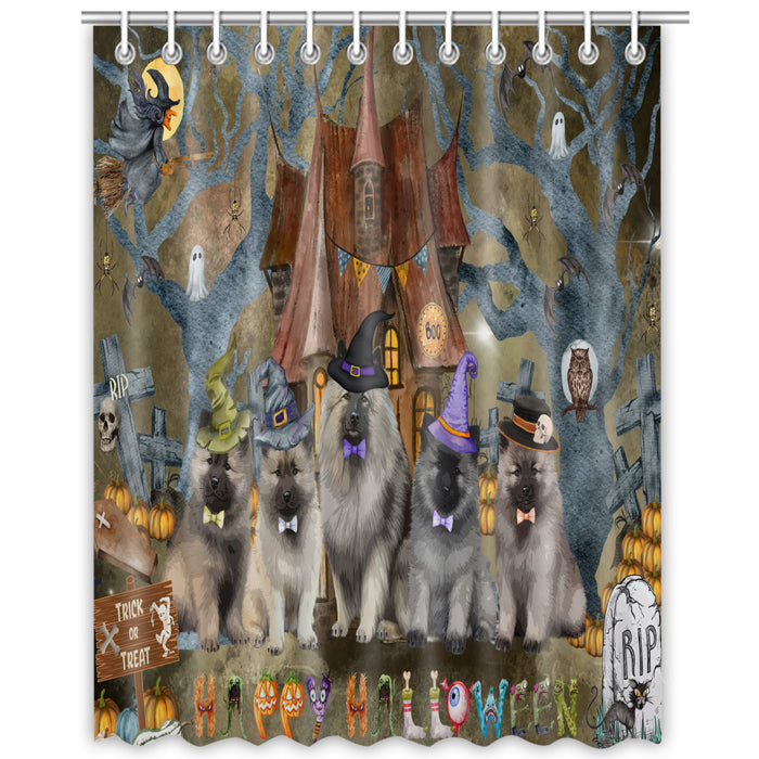 Keeshond Shower Curtain: Explore a Variety of Designs, Bathtub Curtains for Bathroom Decor with Hooks, Custom, Personalized, Dog Gift for Pet Lovers