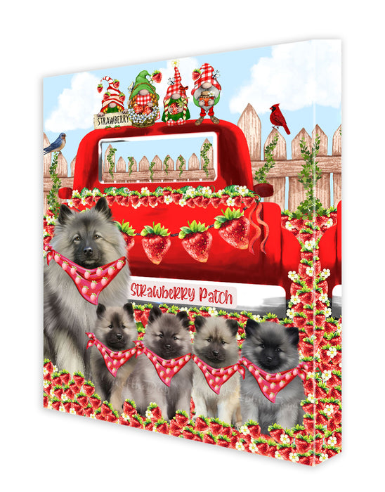 Keeshond Canvas: Explore a Variety of Custom Designs, Personalized, Digital Art Wall Painting, Ready to Hang Room Decor, Gift for Pet & Dog Lovers