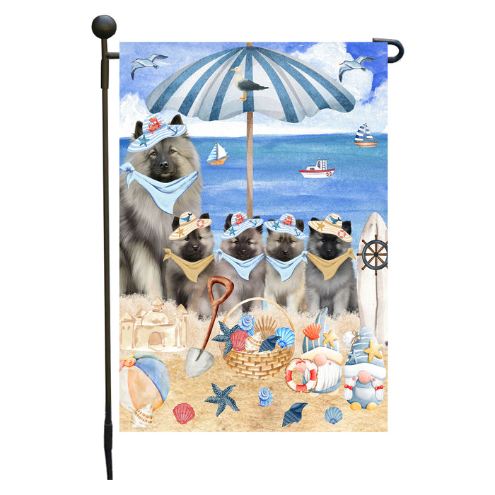 Keeshond Dogs Garden Flag, Double-Sided Outdoor Yard Garden Decoration, Explore a Variety of Designs, Custom, Weather Resistant, Personalized, Flags for Dog and Pet Lovers