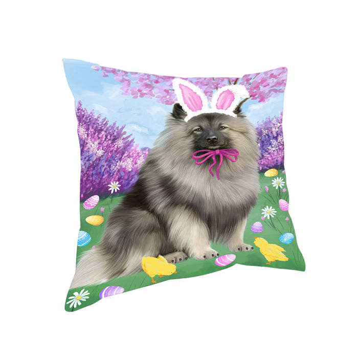 Easter Holiday Keeshond Dog Pillow PIL82060