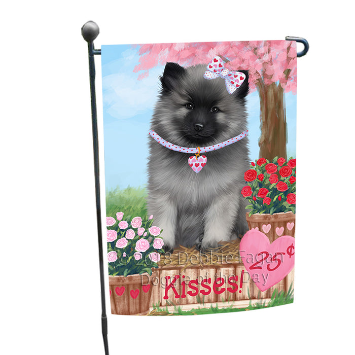 Rosie 25 Cent Kisses Keeshond Dog Garden Flag GFLG56502