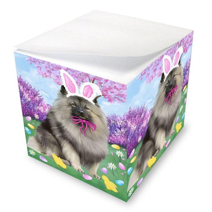 Easter Holiday Keeshond Dog Note Cube NOC55030